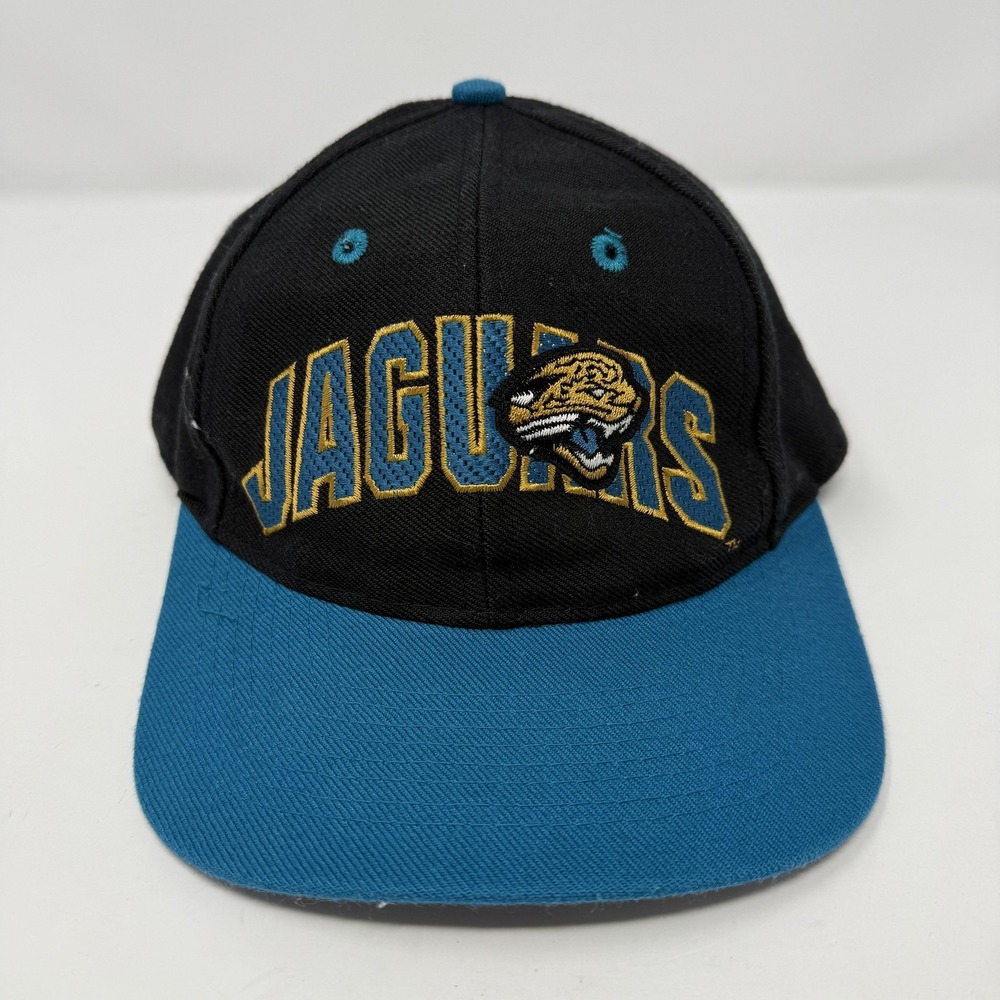 Vintage Jacksonville Jaguars Hat Cap Snapback Arch Teal NFL Drew Pearson 90s